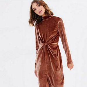 MINKPINK Velvet Midi Cutout Dress NWOT